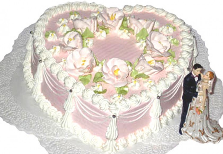 Кремовый Свадебный торт