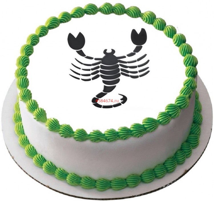Торт для парней скорпионов
