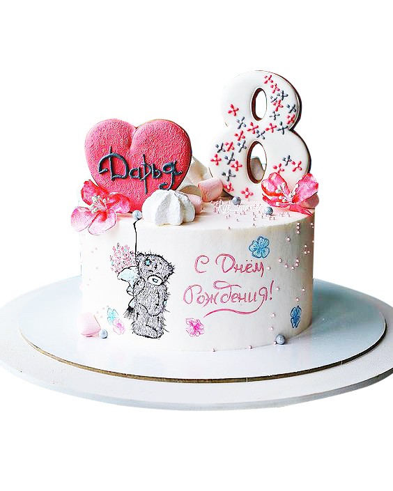 Дизайнерский торт на 8 лет для девочки