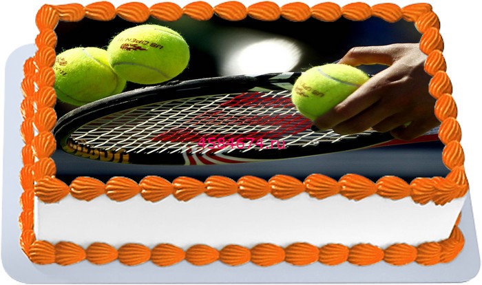 Cake for tennis player