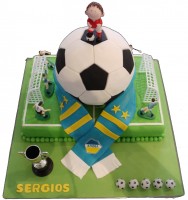 Торт в виде футбольного поля с мячом чемпионат в Санкт-Петербурге