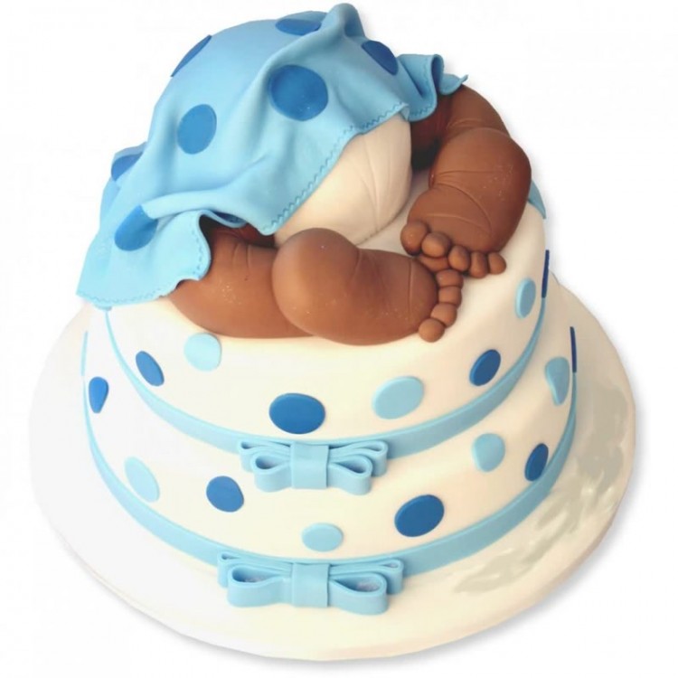 Торт для новорожденного мальчика