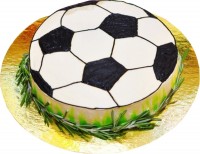 Торт футбольный мяч из крема в Санкт-Петербурге