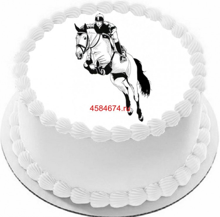 Торт для поклонников конного спорта