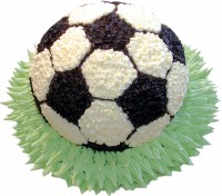 Торт в виде мяча футбольного из крема в Санкт-Петербурге
