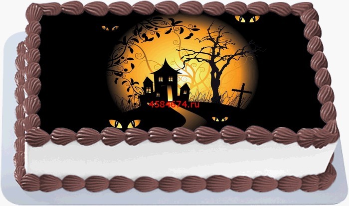 Хэллоуин страшный торт