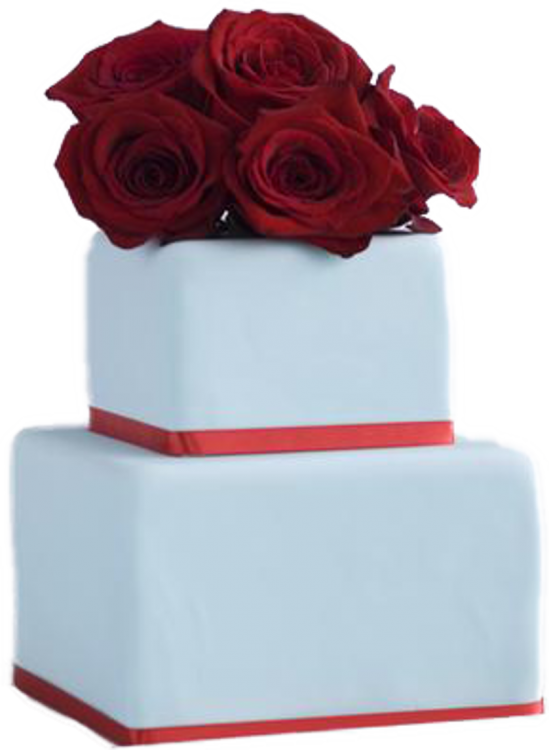 Прямоугольный Свадебный торт