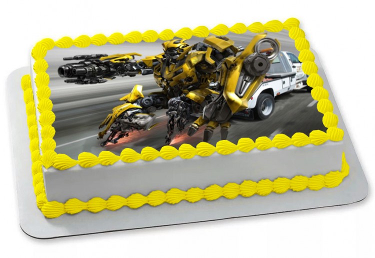 Торт с роботом Трансформером для мальчика