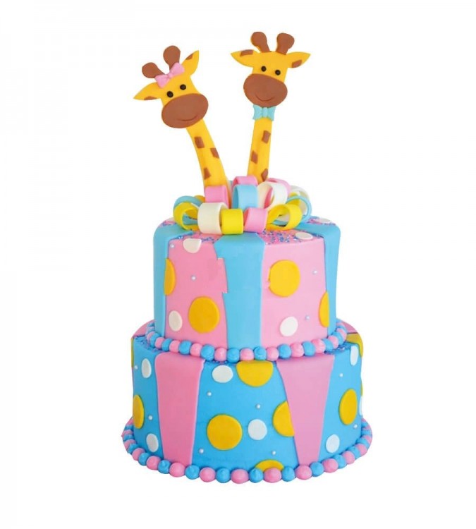 Торт для двойняшек девочек 5 лет