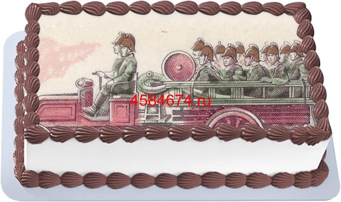 Торт к дню пожарной охраны