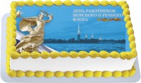 Торт на День работников морского и речного флота России в Санкт-Петербурге
