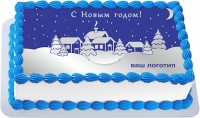 Новогодний торт на корпоратив в Санкт-Петербурге