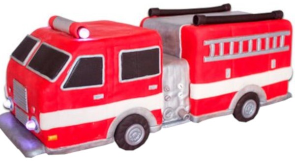 Торт для мальчика пожарная машина