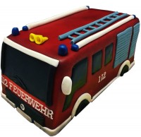 Торт квадратная пожарная машина в Санкт-Петербурге