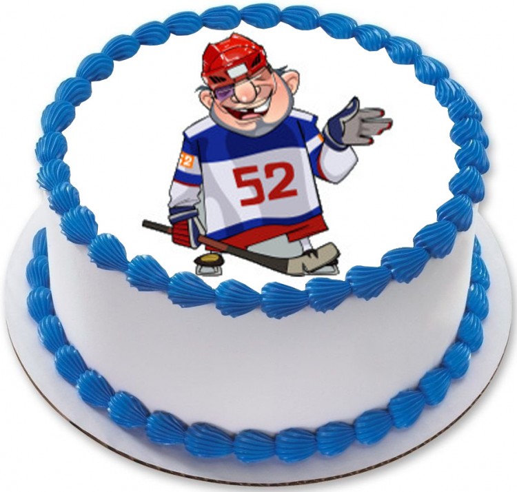 Кремовый торт хоккей